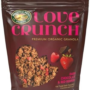 Love Crunch Organic Dark Chocolate & Red Berries Granola, 11.5 oz (Pack of 1), Non-GMO, Fair Trade, by Nature’s Path