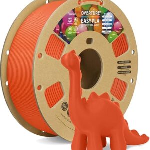 OVERTURE Easy PLA 1.75mm 3D Printer Filament, 1kg PLA Cardboard Spool (2.2lbs), Dimensional Accuracy +/- 0.02mm, Fit Most FDM Printer (Easy…