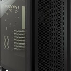 CORSAIR 4000D AIRFLOW Tempered Glass Mid-Tower ATX Case – High-Airflow – Cable Management System – Spacious Interior – Two Included 120 mm Fans – Black