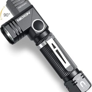 Flashlight, NICRON N7 600 Lumens Tactical Flashlight, 90 Degree Ip65 Waterproof Led Mini Flashlight 4 Modes- Best High Lumens Are For Campi…