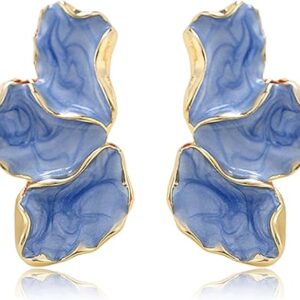 Bohemian Irregular Petal Dangle Earrings