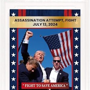 Trump Trading Card – Assasination Attempt- Gem 10 Graded – Trump Collectible Card – Trump Gifts – Trump 2024 – Make America Great Again