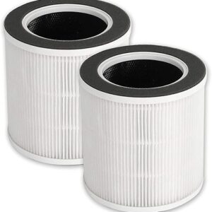 PUREBURG Replacement Filter Compatible with Vremi & HOKEKI VK-6067B Air Purifier,2-Pack 4-Stage Filtration Activated Carbon Air Clean