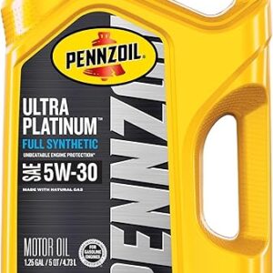 Pennzoil Ultra Platinum Full Synthetic 5W-30 Motor Oil, 5 Quart