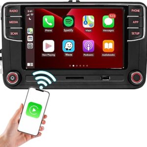 SCUMAXCON 6.5″ Car Stereo with Wireless Carplay