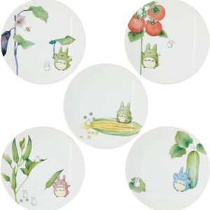 Noritake 1704-15L/VF9931A My Neighbor Totoro, Vegetable Series, Microwave Safe, Dishwasher Safe, 5 Pieces, Fine Porcelain