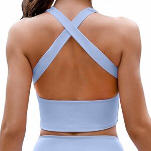 AngiMelo Women’s Longline Sports Bra Top