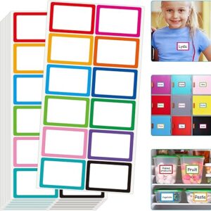 540 Pcs Colored Name Tag Stickers