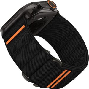 Suitisbest Sport Bands Compatible with Apple Watch Ultra Band 49mm 46mm 45mm 44mm 42mm 38mm 40mm 41mm Men Women, Stretchy Nylon Sport Loop S…