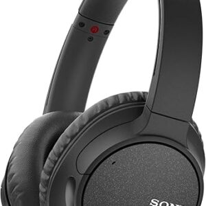 Sony Noise Cancelling Headphones WHCH700N: Wireless Bluetooth Over the Ear Headset with Mic for phone-call and Alexa voice control – Black, 8.71×2…