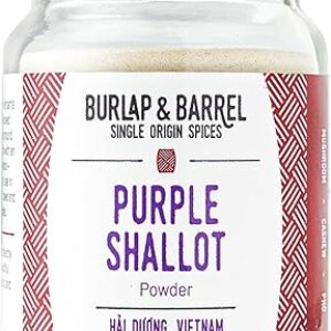Burlap & Barrel Purple Shallot Powder – Air-Dried with Umami and Sweet Allium Flavor – Vietnamese Seasoning & Fresh Shallot Substitute – As…