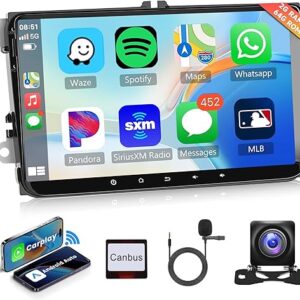 2G+64G 9 Inch Android 13 Car Stereo Radio Carplay for VW Passat Jetta Tiguan Golf MK5 MK6 T5 EOS Polo, Rimoody Touchscreen Android Auto GPS…