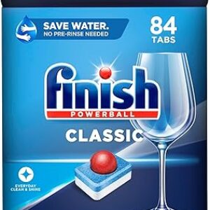 FINISH Classic, Dishwasher Detergent, Powerball, Dishwashing Tablets, Dish Tabs, 84 Count