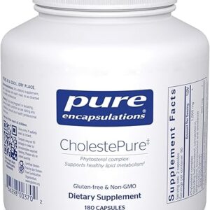 Pure Encapsulations CholestePure | Supplement to Support Cardiovascular Health, Enzyme Function, and Lipid Metabolism* | 180 Capsules
