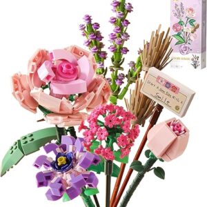 Mini Brick Flower Bouquet Set – DIY Decor