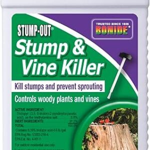 Bonide 2746 Stump & Vine Killer Concentrate, 8 oz Stumps and Vines Without harming Turf. Contains Brush Easy Application. Kills Oak, Poison…