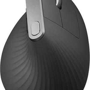 logitech MX Vertical Advanced Ergonomic Mouse, Wireless via Bluetooth or Included USB Receiver (Renewed)