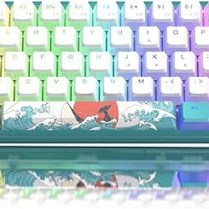 Womier 60% Percent Keyboard, WK61 Mechanical RGB Wired Gaming Keyboard, Hot-Swappable Keyboard with Blue Sea PBT Keycaps for Windows PC Gam…
