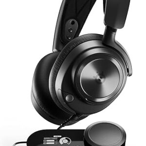SteelSeries Arctis Nova Pro Multi-System Gaming Headset – Premium Hi-Fi Drivers, Hi-Res Audio – 360° Spatial Audio – GameDAC Gen 2 – ESS Sa…