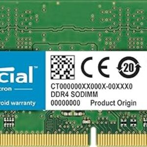 Crucial 32GB DDR4 RAM 2666MHz CL19 Laptop Memory for Mac-based systems, SODIMM 260-Pin, CT32G4S266M