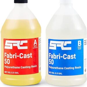 Fabri-Cast 50 1 Gal (0.5-Gal Part A + 0.5-Gal Part B) Polyurethane Casting Resin for Models, Figurines, and Sculptures, Silicone Hand Moldi…