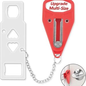 AceMining Portable Door Lock Home Security Door Lock Travel Lockdown Locks for Additional Safety and Privacy Perfect for Traveling Hotel Hom…
