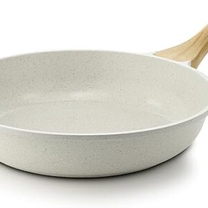 SENSARTE Nonstick Ceramic Frying Pan Skillet, 12.5 Inch Omelet Pan, Healthy Non Toxic Chef Pan, Induction Compatible Egg Pan with Heat Resi…