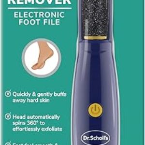 Dr. Scholl’s Callus Remover Electronic Foot File, Electric Hard Skin Removal for Feet, Effortless Soft Smooth Skin in Minutes, Perfect for …