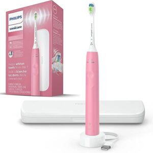 PHILIPS Sonicare Electric Toothbrush with DiamondClean Brush Head, Phillips Sonicare Rechargeable Toothbrush with Pressure Sensor, Travel Ca…