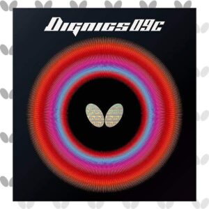Butterfly Dignics 09C Table Tennis Rubber – 1.9 or 2.1 mm – Red or Black – 1 Inverted Table Tennis Rubber Sheet – Professional Table Tennis…