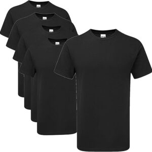Gildan Hammer H000 T-Shirt – Black – XL (Pack of 5)