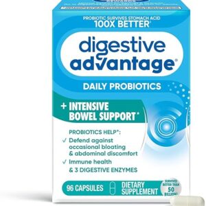 Digestive Advantage IBS Probiotics For Women and Men, Probiotics For Digestive Health & Intensive Bowel Support with Digestive Enzymes For …