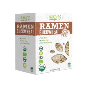 Big Green Organic Food- Organic Buckwheat Ramen, 10.5oz, 100% buckwheat, Gluten-Free, Non-GMO, Vegan (1)