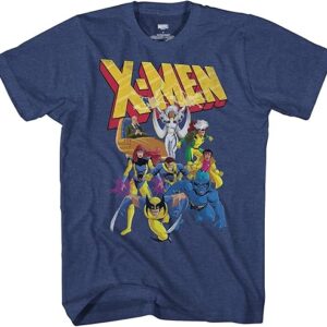 Marvel X-Men 90s Team Wolverine Storm Jean Grey Beast T-Shirt