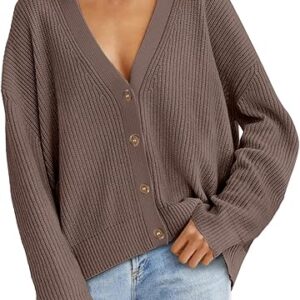 LILLUSORY Cardigan Sweaters for Women 2025 Summer Fashion Oversized Lightweight Sweater Knit Work Jacket Outfits Clothes