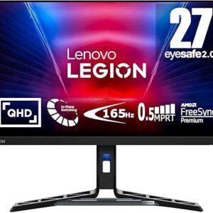 Lenovo Legion R27q-30 Gaming Monitor, 27” QHD Display, 180Hz, 0.5ms Response, AMD FreeSync Premium, Lift/Tilt/Pivot/Swivel Stand, HDMI 2.1 …