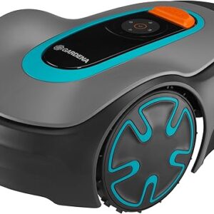 GARDENA 15201-20 SILENO Minimo – Automatic Robotic Lawn Mower with Bluetooth app, Boundary Wire – for lawns up to 2700 Sq Ft, Made in Europ…