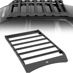 Hooke Road Overland Roof Rack Aluminum Cross Bars Cargo Basket for 2003-2010 Porsche Cayenne GTS/Turbo/Turbo S (Mounts to Factory Roof Rail…