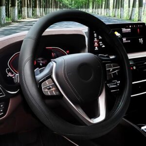 HOTOR Universal Steering Wheel Cover, Black