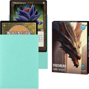 Sky Blue MTG Card Sleeves 300CT, Matte Textured Back Card Sleeves Deck Card Protectors, Standard Size Card Sleeves for Magic The Gathering,…