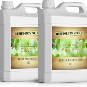 Humboldts Secret Set of A & B Liquid Hydroponics Fertilizer – World’s Best Nutrient System – Hydroponic Nutrients for Outdoor, Indoor Plant…