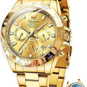 OLEVS Men’s Luxury Gold Automatic Watch