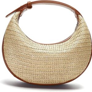 Herald Woven Straw Crossbody Bag for Women