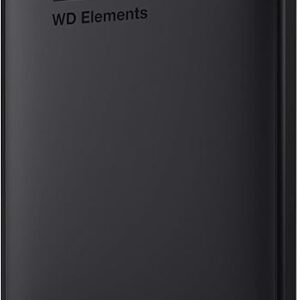 WD 4TB Elements Portable External Hard Drive for Windows, USB 3.2 Gen 1/USB 3.0 for PC & Mac, Plug and Play Ready – WDBU6Y0040BBK-WESN