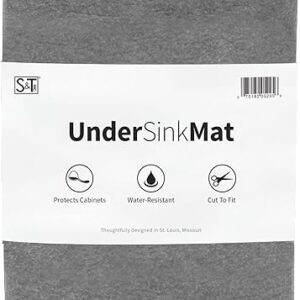 S&T Under Sink Mat, Water-Resistant Liner