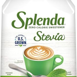 SPLENDA Stevia Zero Calorie Sweetener, Plant Based Sugar Substitute Granulated Powder, 19 oz Jar