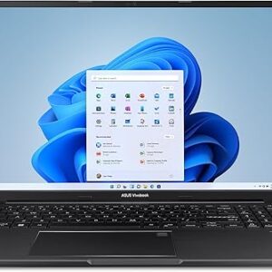 ASUS Vivobook 16 Laptop, 16” WUXGA 1920X1200 16:10 Display, AMD Ryzen™ 5 5625U CPU, AMD Radeon™ Graphics, 8GB RAM, 512GB SSD, Fingerprint Sensor, Windows 11 Home, Indie Black, M1605YA-EH54