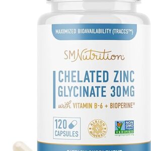 Chelated Zinc Glycinate 30mg – 120 Capsules