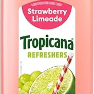 Tropicana Refreshers Strawberry Limeade, with Real Fruit Juice, 46 fl oz Bottle