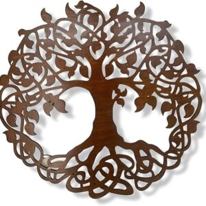 serigart Infinity Tree Wall Decoration 24′ Home Decor, Brown